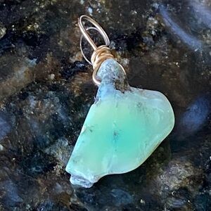 TOUS Andean Peruvian Rough Blue Opal Pendant